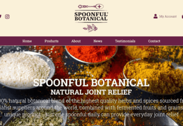 New website for Spoonful Botanical