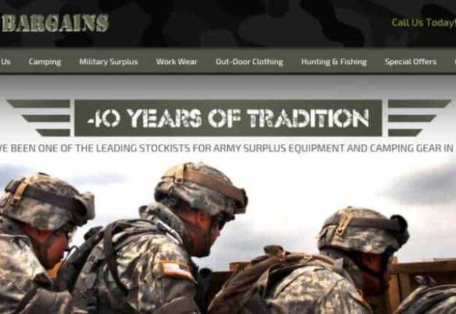 New responsive website launched for Army Bargains