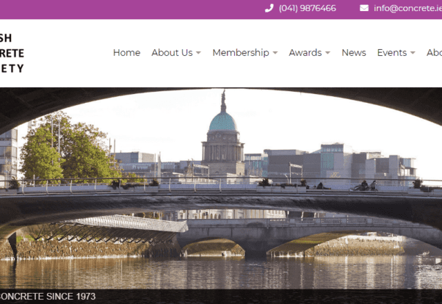THE IRISH CONCRETE SOCIETY RESPONSIVE NEW WEBSITE