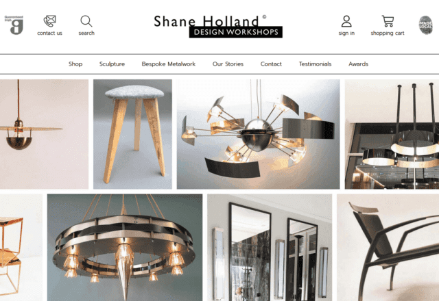 New e-Commerce website for Shane Holland Design